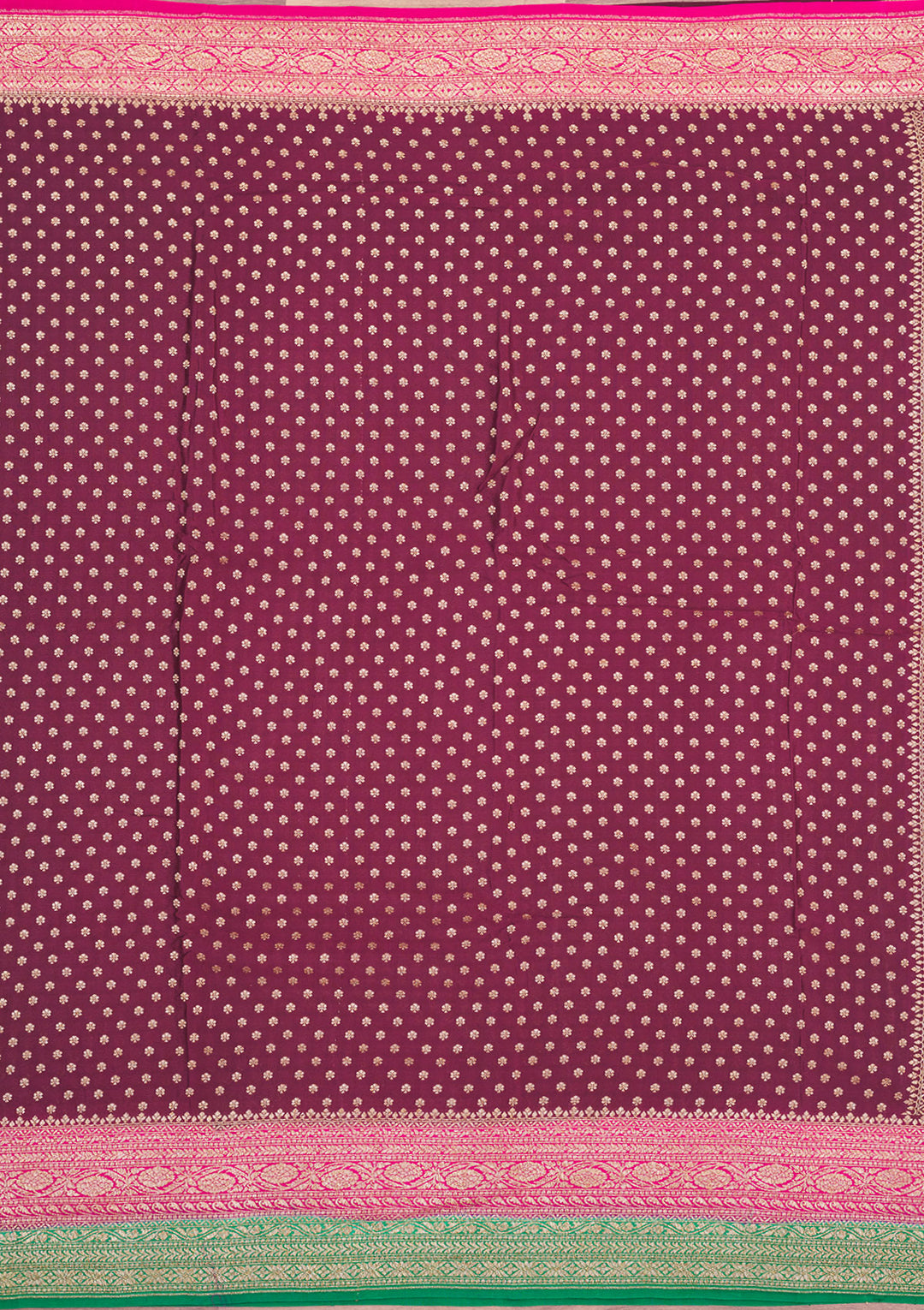 Wine Zariwork Art Silk Saree