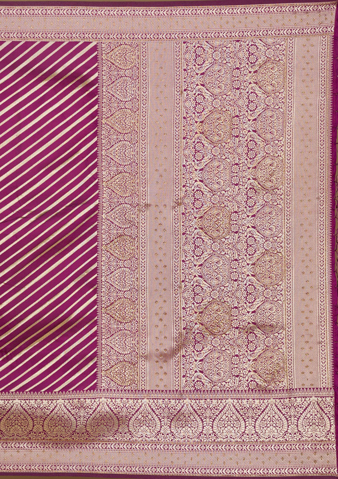 Wine Zariwork Banarasi Saree