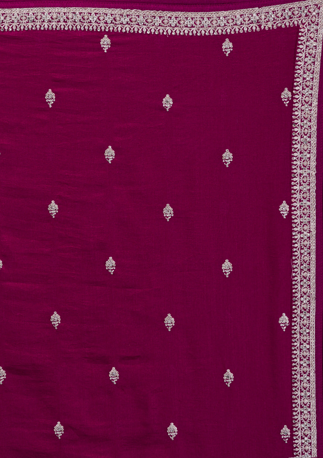 Wine Zariwork Georgette Readymade Salwar Suit