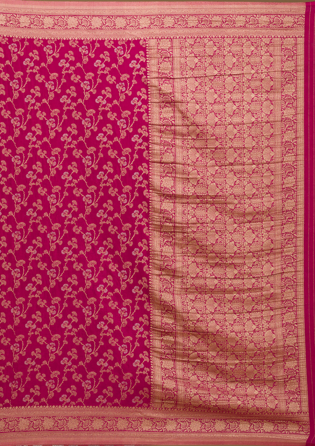 Wine Zariwork Georgette Saree