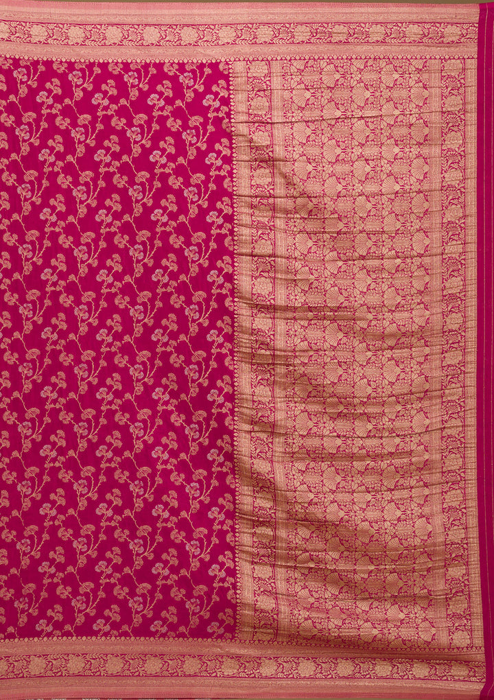 Wine Zariwork Georgette Saree