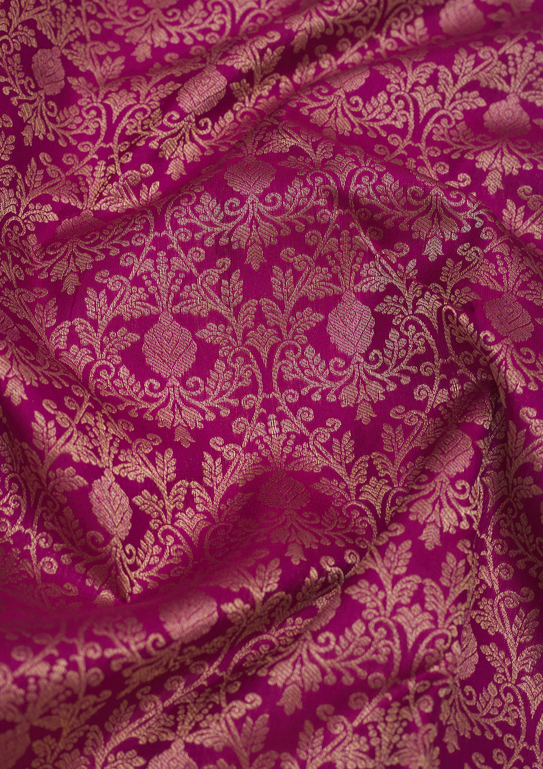 Wine Zariwork Pure Silk Saree