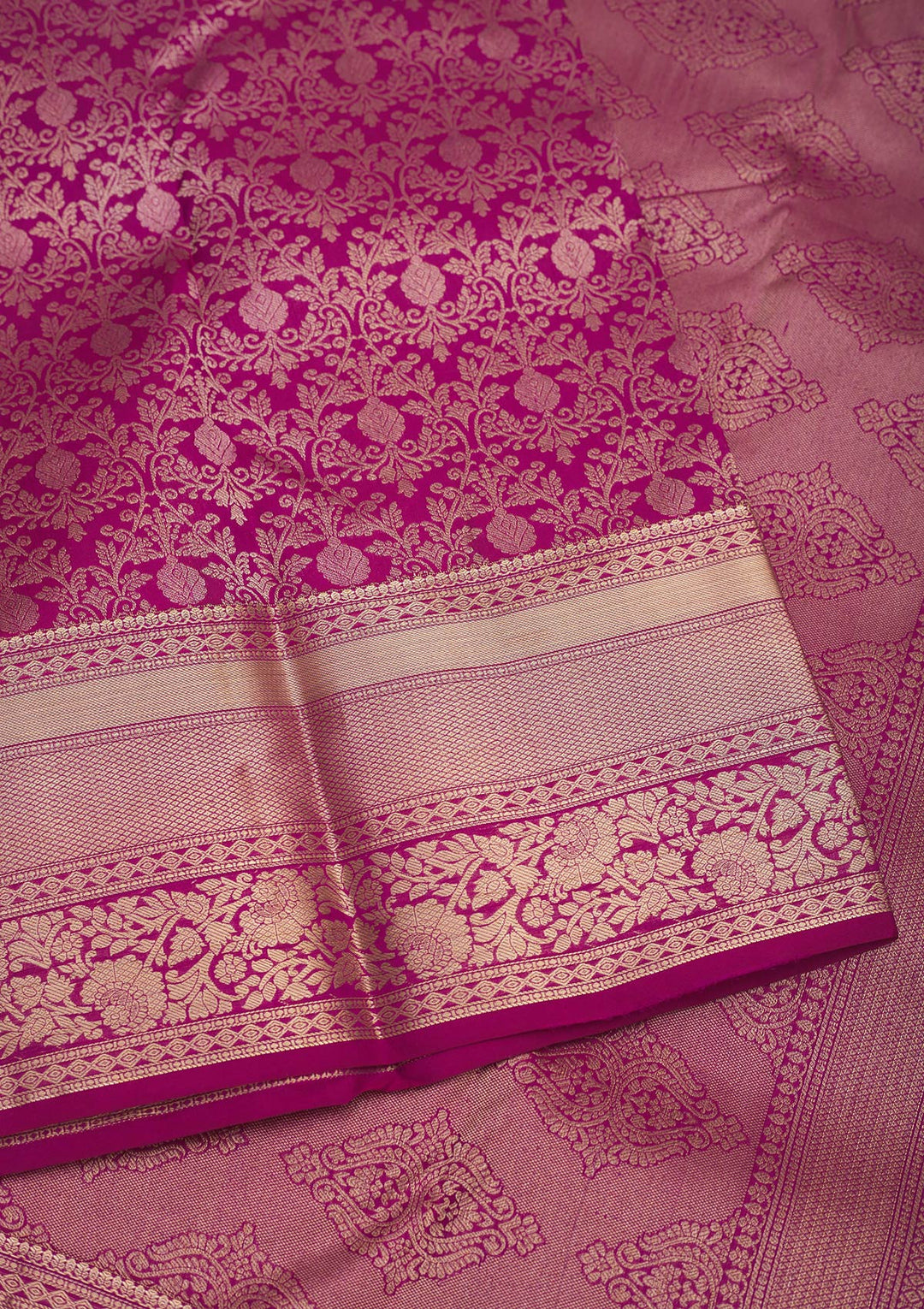 Wine Zariwork Pure Silk Saree