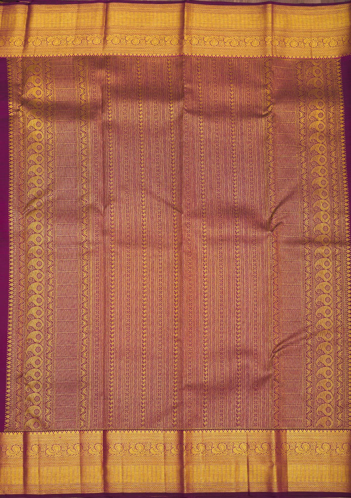 Wine Zariwork Pure Silk Saree