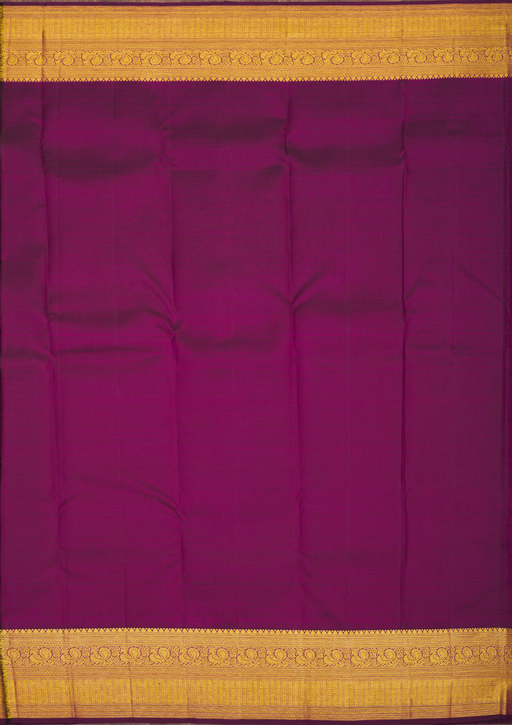Wine Zariwork Pure Silk Saree