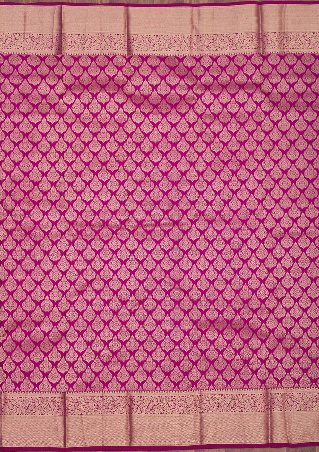 Wine Zariwork Pure Silk Saree