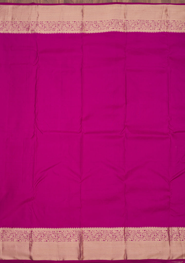 Wine Zariwork Pure Silk Saree
