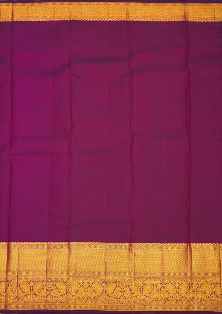 Wine Zariwork Pure Silk Saree