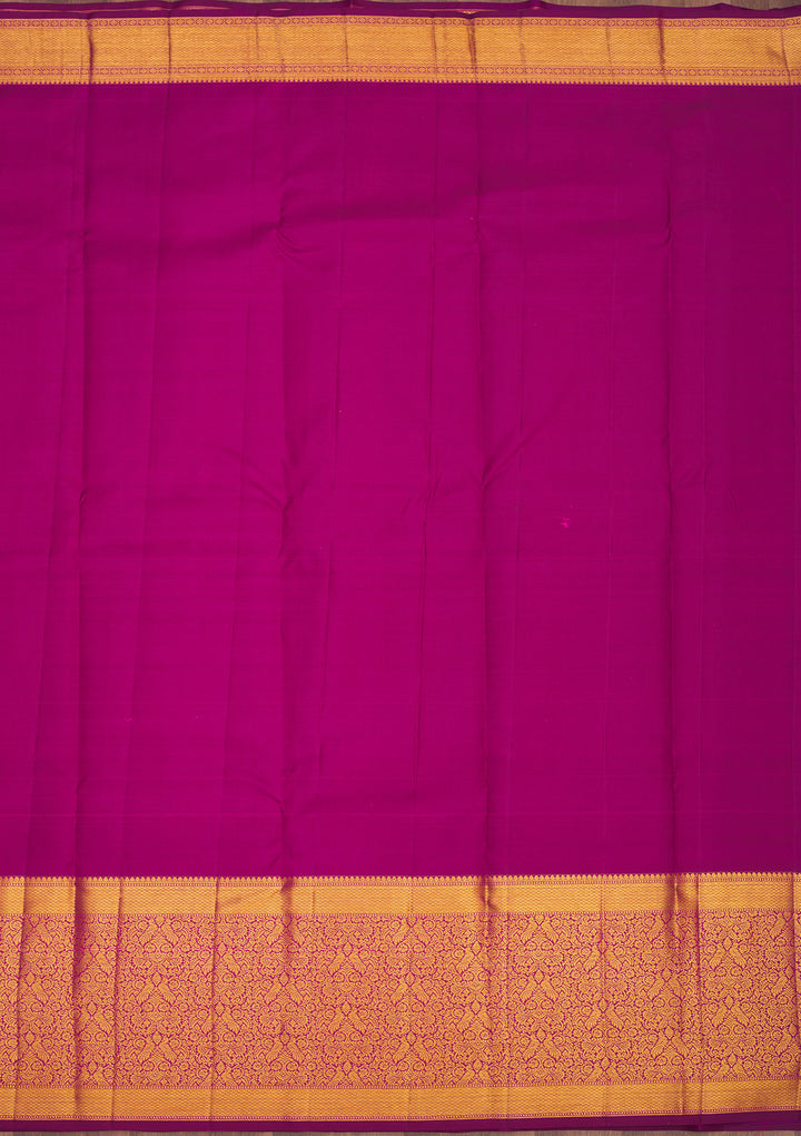 Wine Zariwork Pure Silk Saree