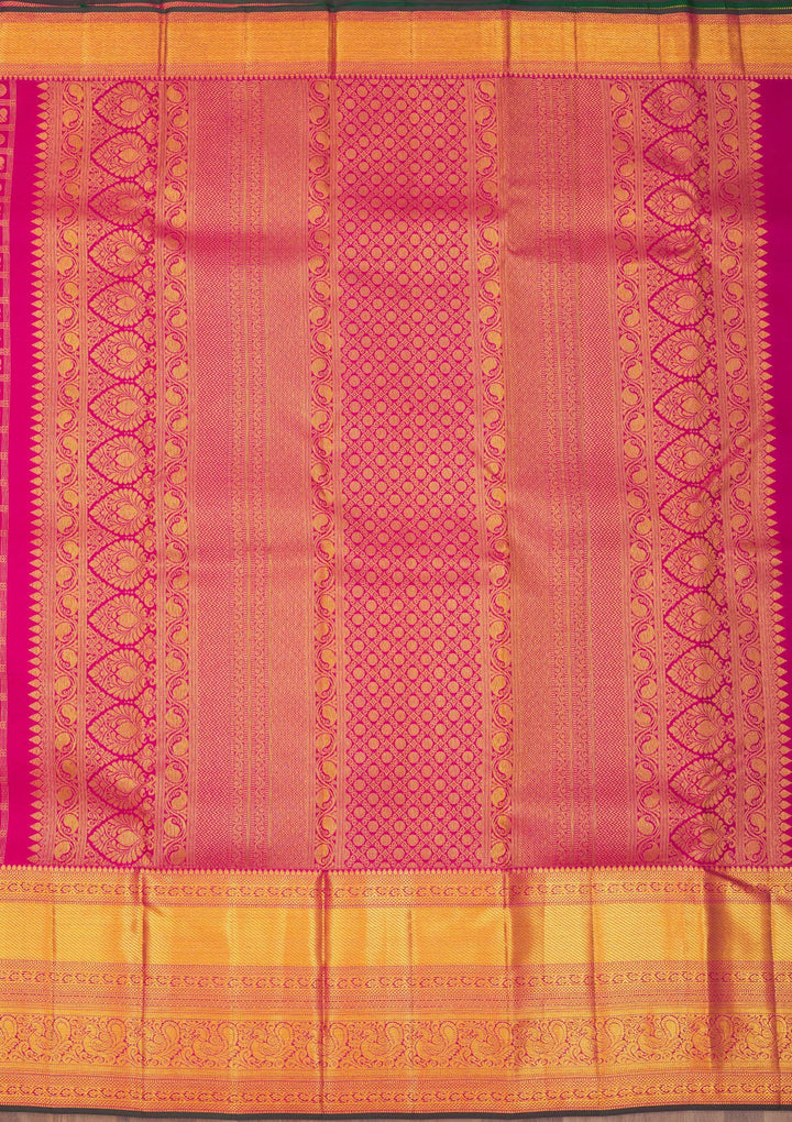 Wine Zariwork Pure Silk Saree