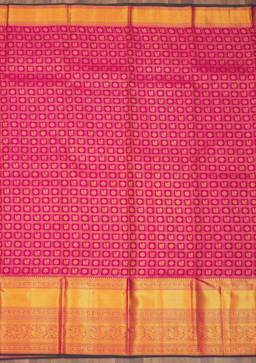 Wine Zariwork Pure Silk Saree