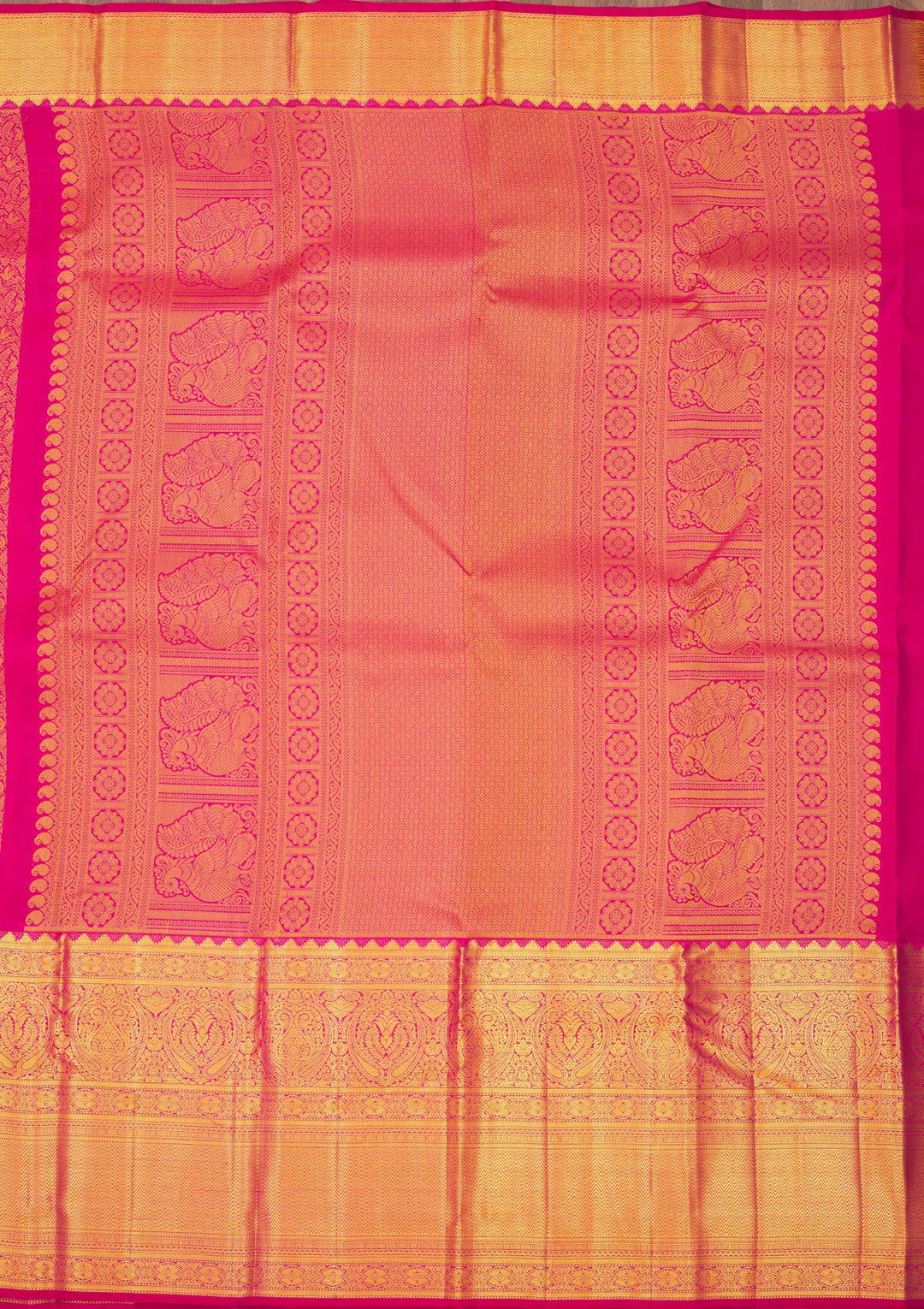 Wine Zariwork Pure Silk Saree