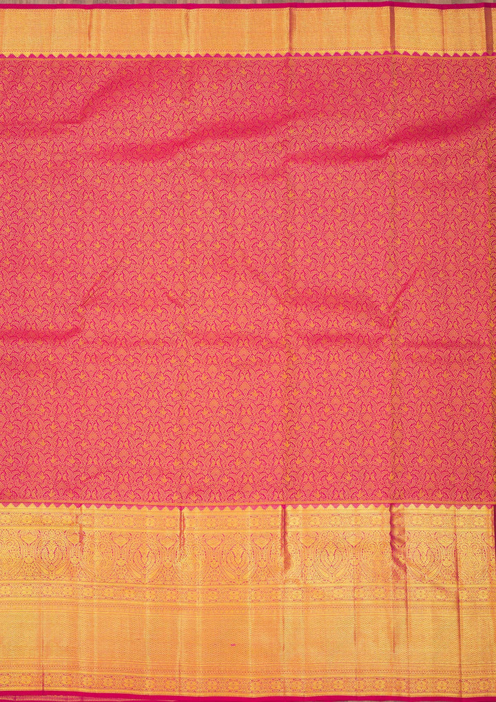 Wine Zariwork Pure Silk Saree