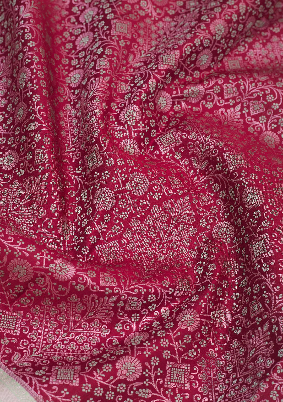 Wine Zariwork Pure Silk Saree