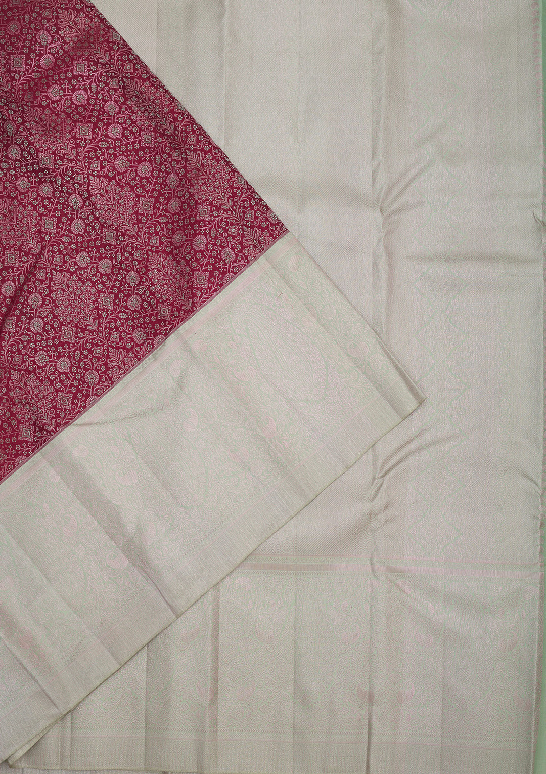 Wine Zariwork Pure Silk Saree
