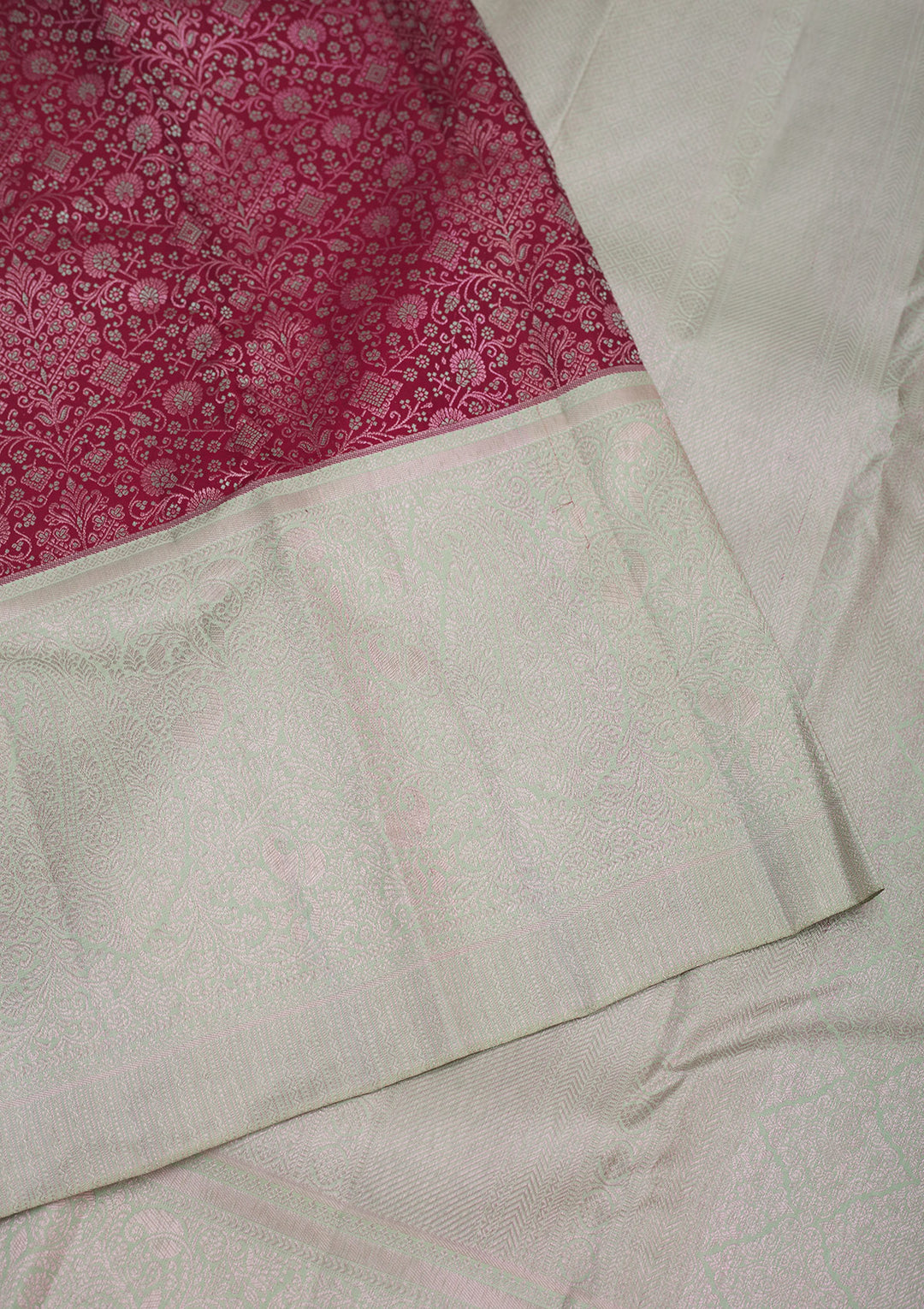 Wine Zariwork Pure Silk Saree