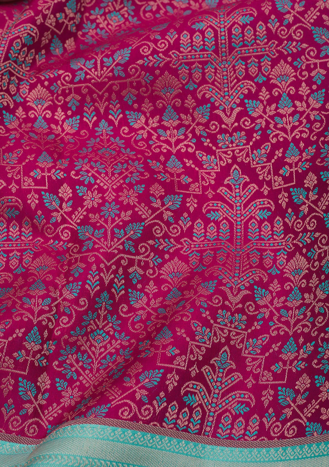 Wine Zariwork Pure Silk Saree