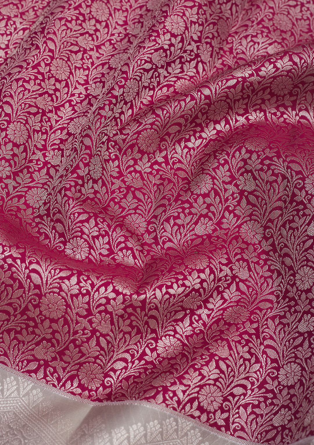 Wine Zariwork Pure Silk Saree