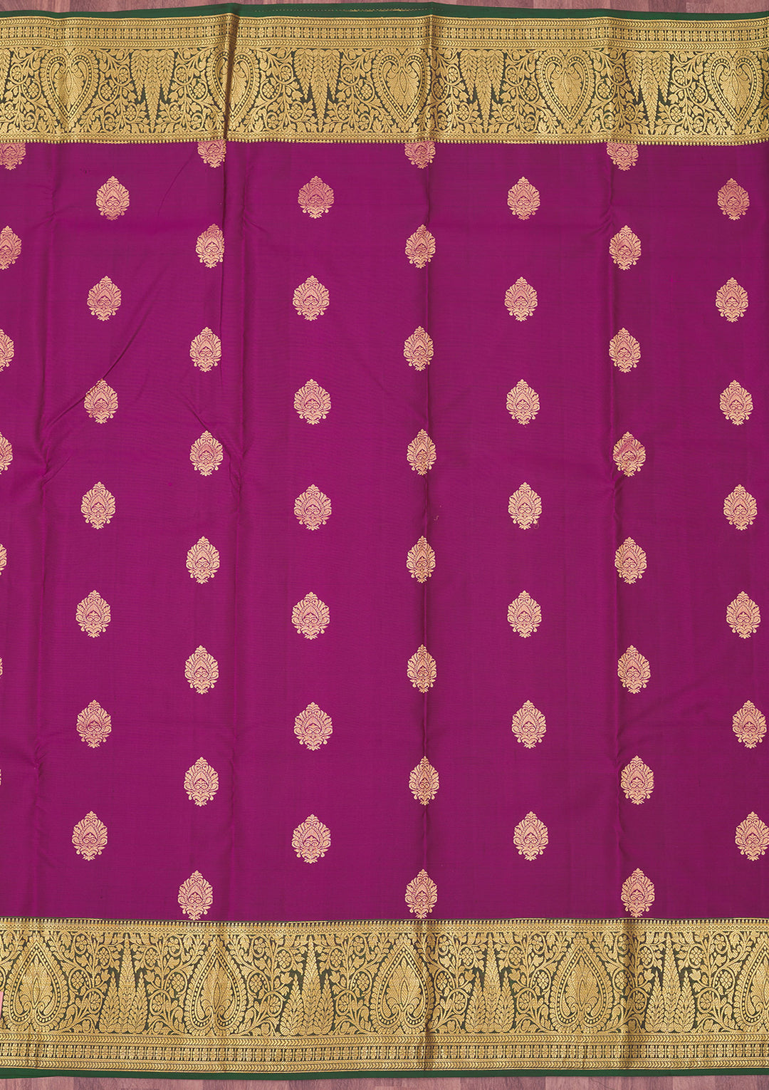 Wine Zariwork Pure Silk Saree