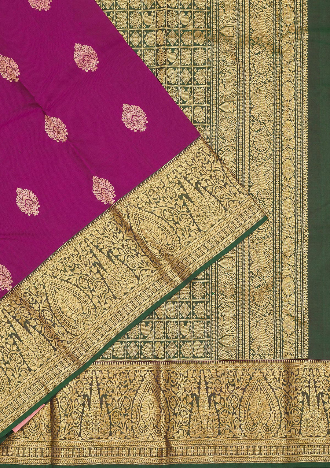 Wine Zariwork Pure Silk Saree
