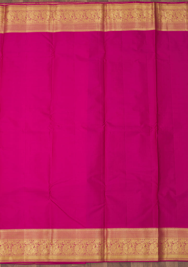 Wine Zariwork Pure Silk Saree