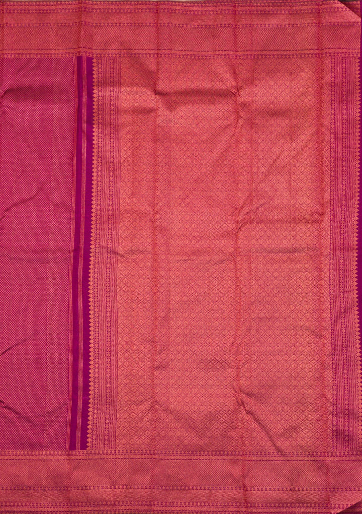Wine Zariwork Pure Silk Saree