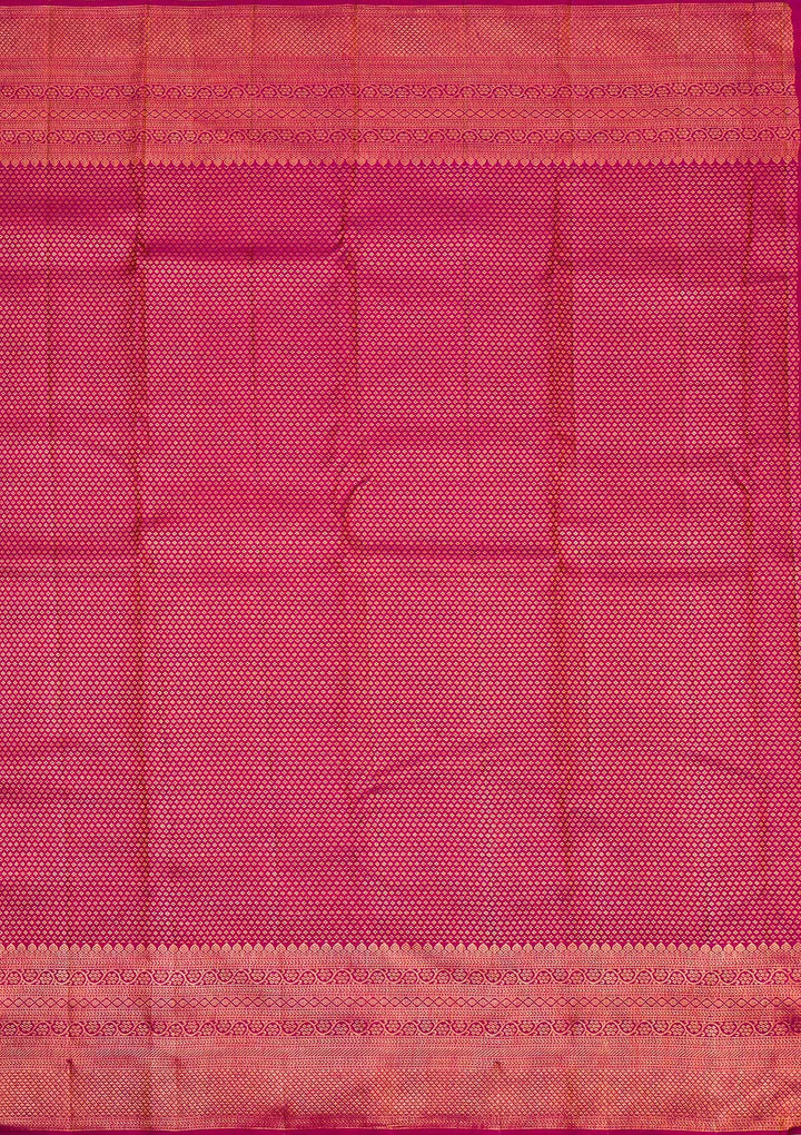 Wine Gold Zariwork Pure Silk Saree