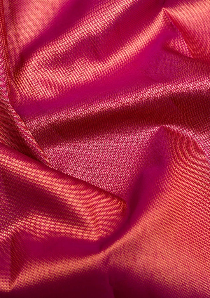 Wine Gold Zariwork Pure Silk Saree
