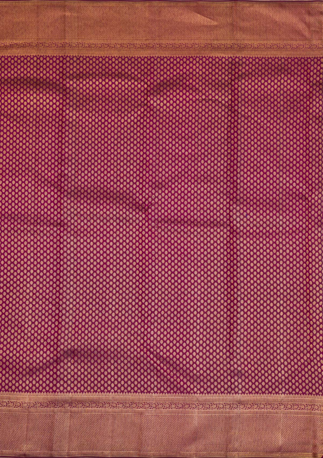 Wine Copper Zariwork Pure Silk Saree