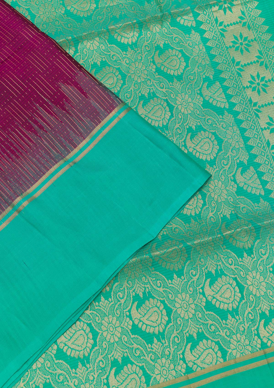 Wine Zariwork Pure Silk Saree
