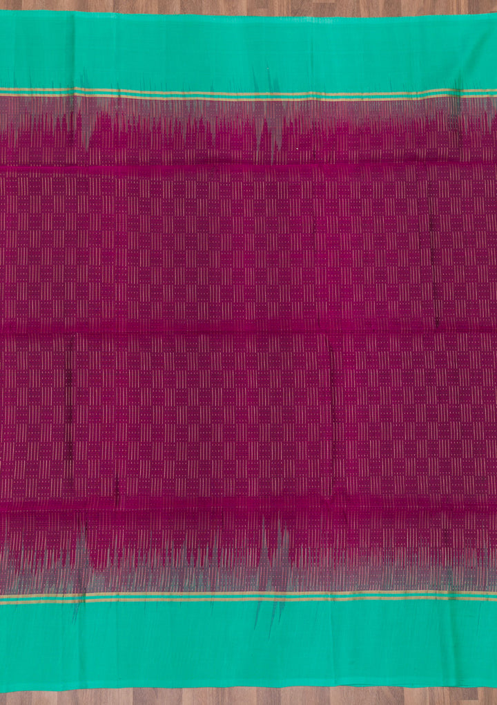 Wine Zariwork Pure Silk Saree