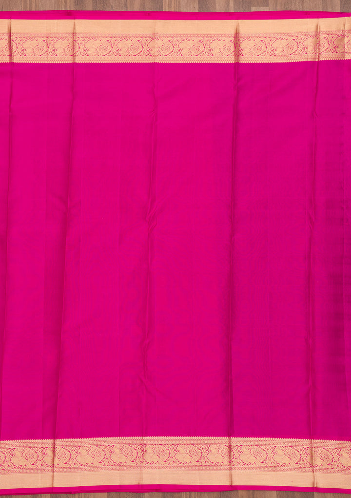 Wine Zariwork Pure Silk Saree