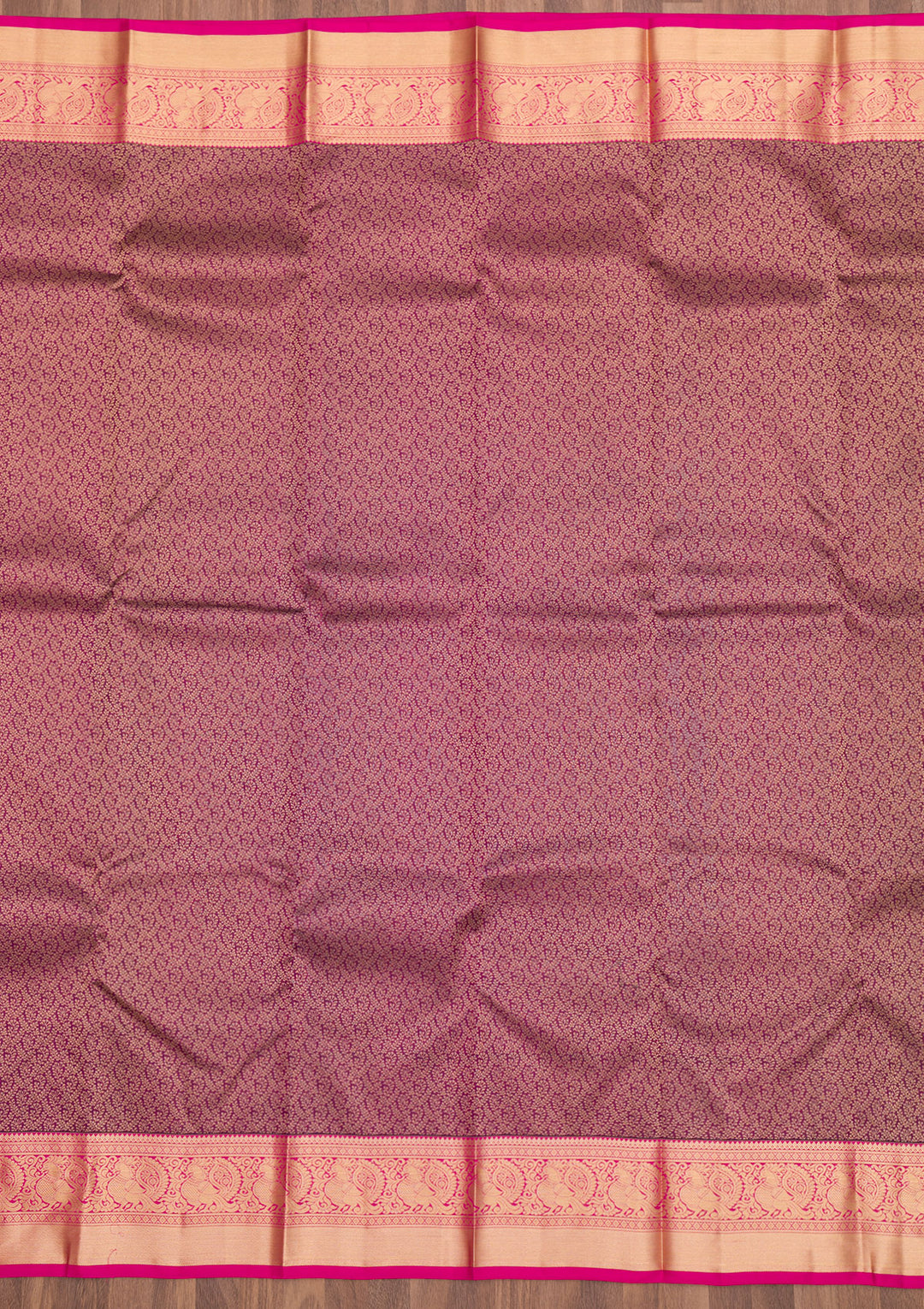 Wine Zariwork Pure Silk Saree