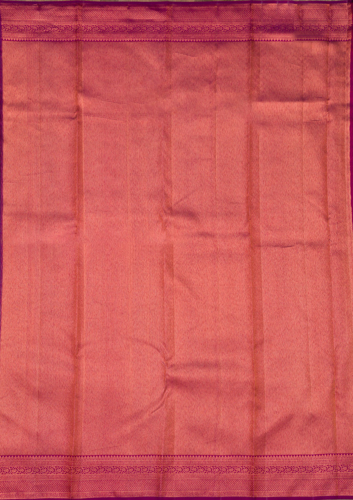 Wine Zariwork Pure Silk Saree