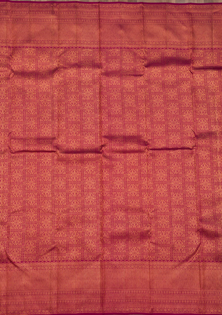 Purple Zariwork Pure Silk Saree