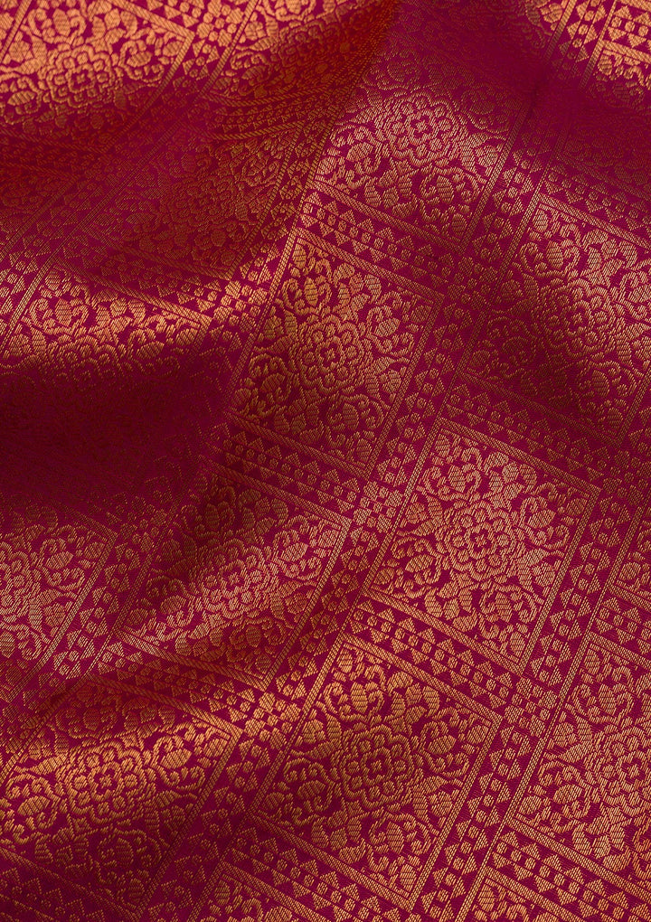 Purple Zariwork Pure Silk Saree