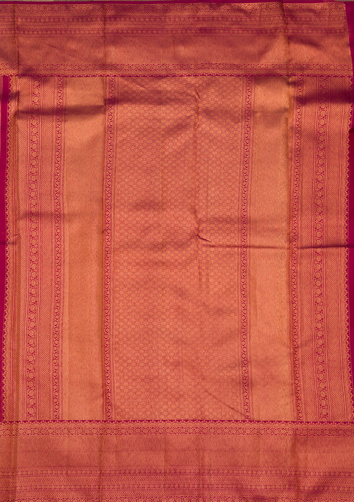 Wine Zariwork Pure Silk Saree
