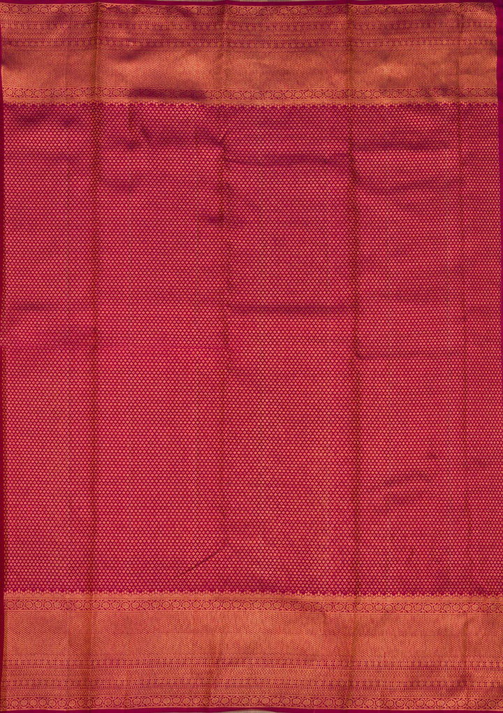Wine Zariwork Pure Silk Saree