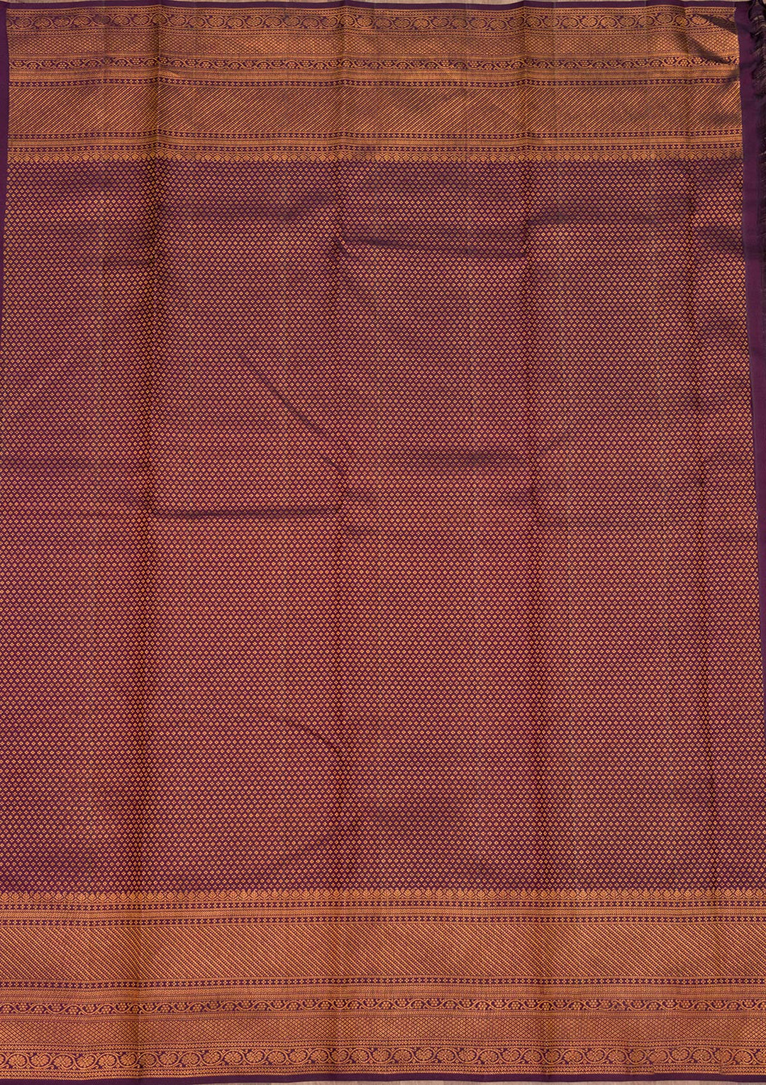 Dark Purple Zariwork Pure Silk Saree