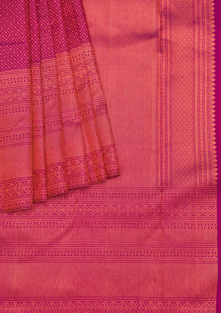 Purple Zariwork Pure Silk Saree