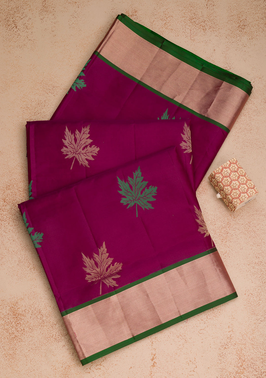 Wine Zariwork Pure Silk Saree