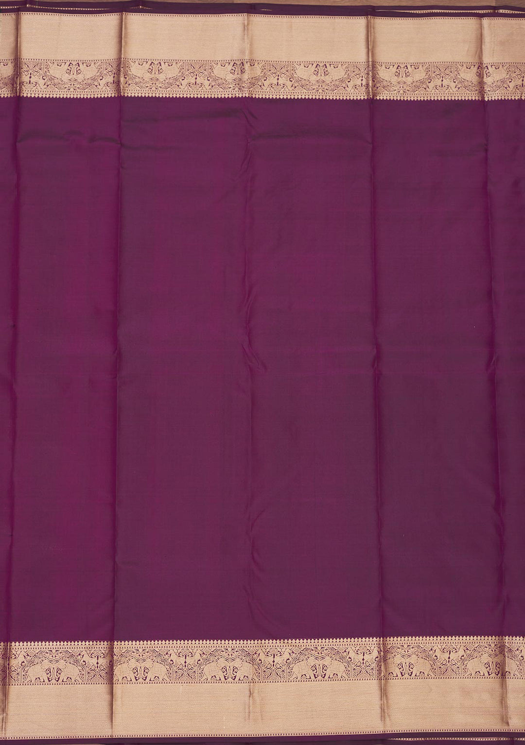 Wine Zariwork Pure Silk Saree