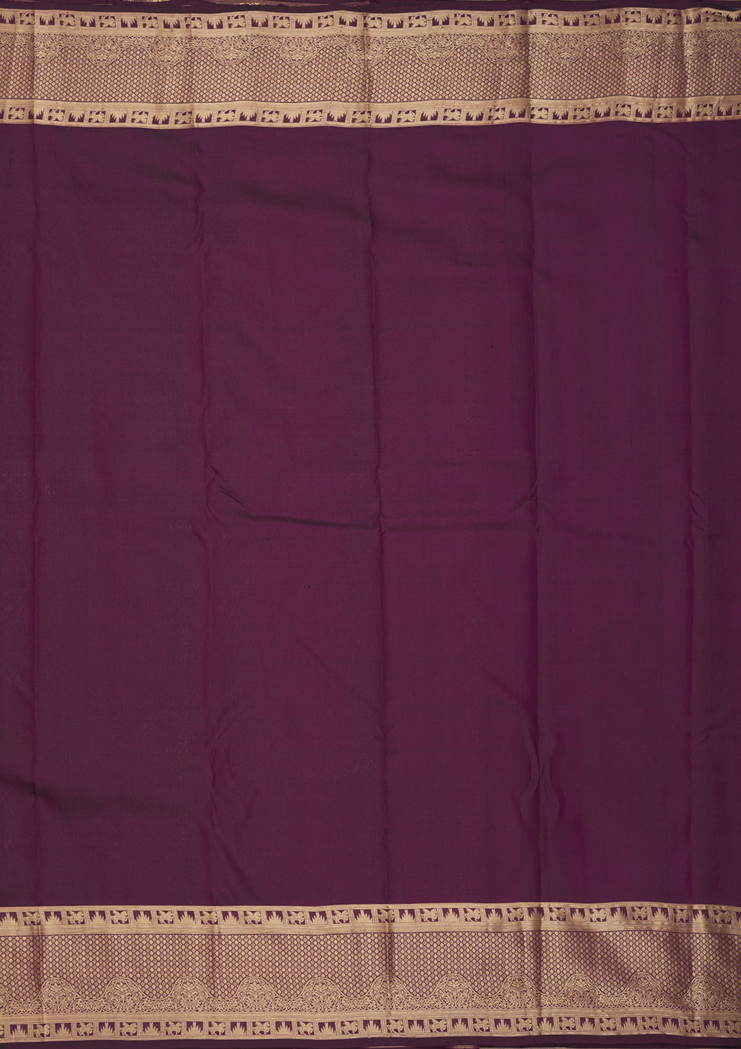 Wine Zariwork Pure Silk Saree