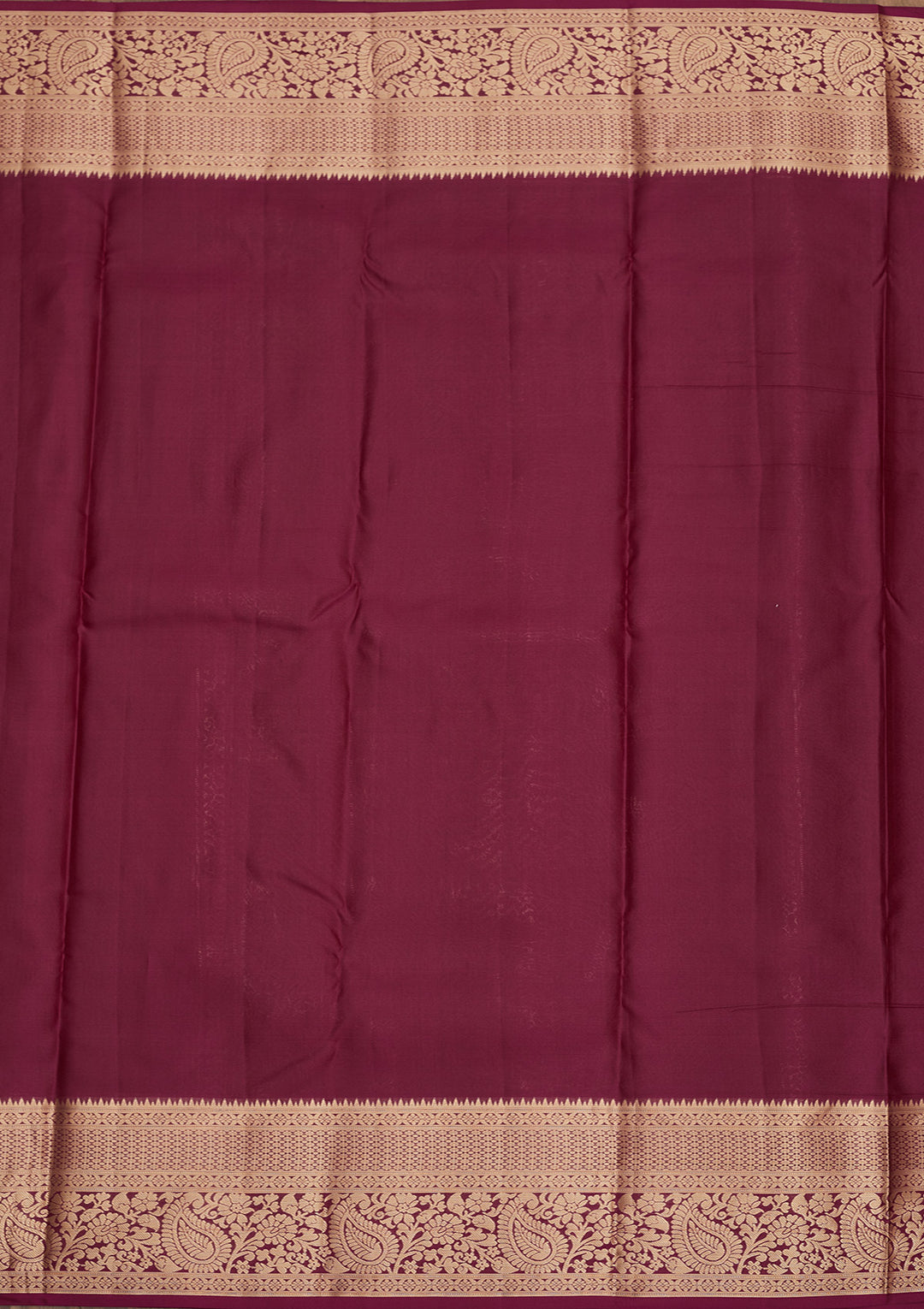Wine Zariwork Pure Silk Saree