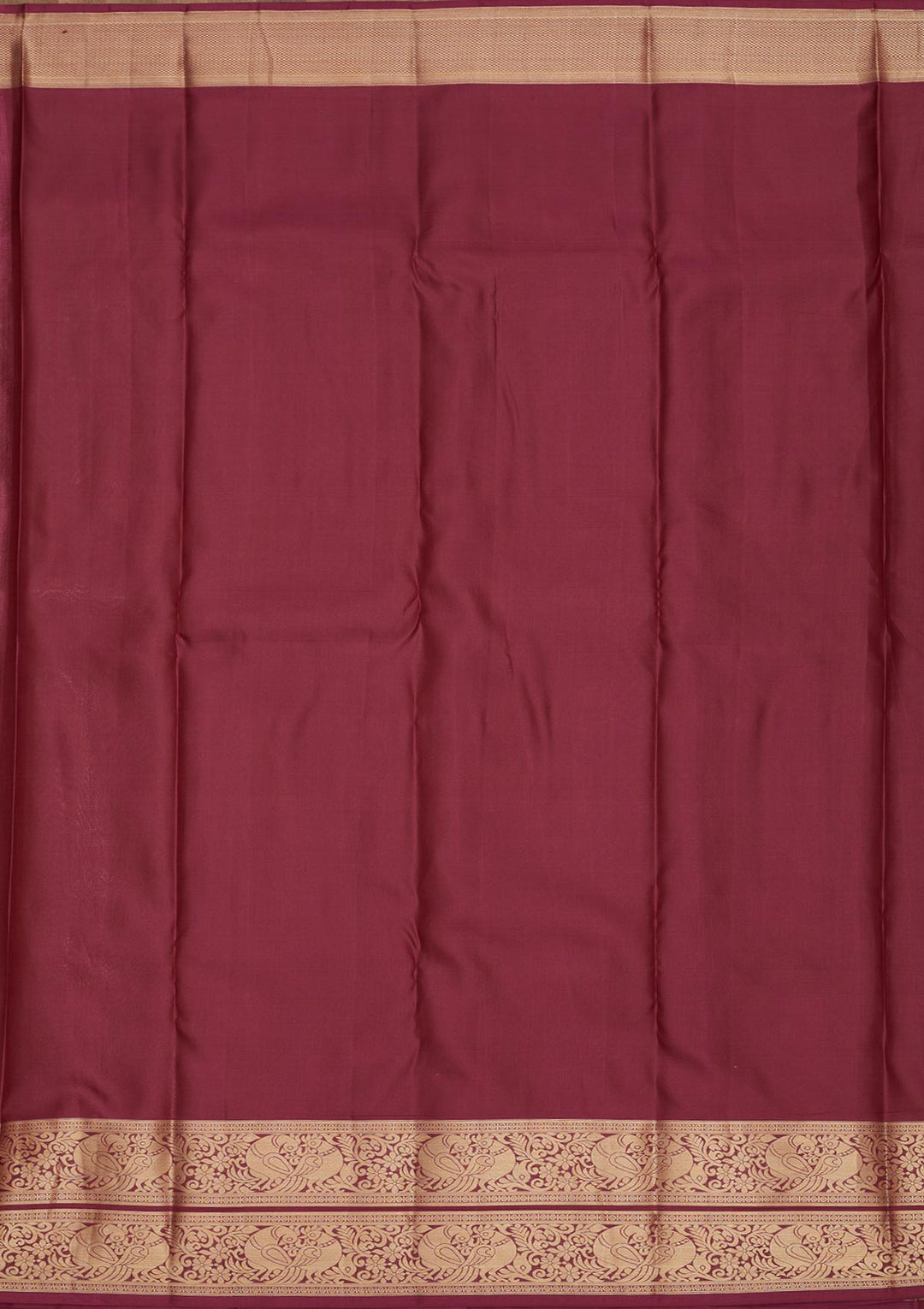 Wine Zariwork Pure Silk Saree