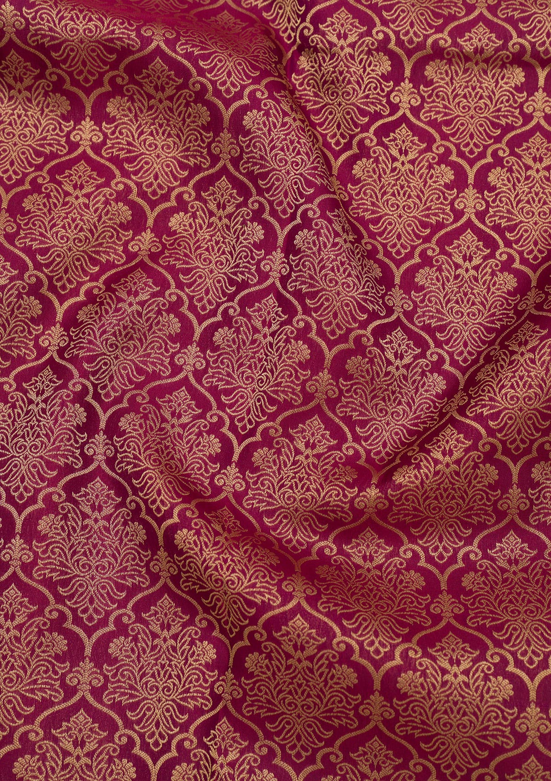 Wine Zariwork Pure Silk Saree