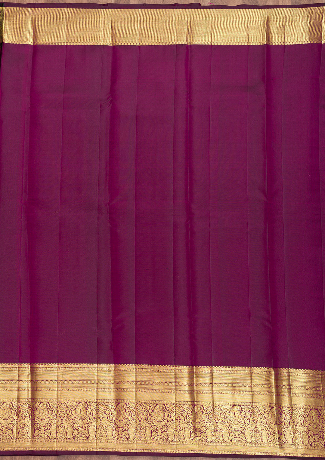 Wine Zariwork Pure Silk Saree