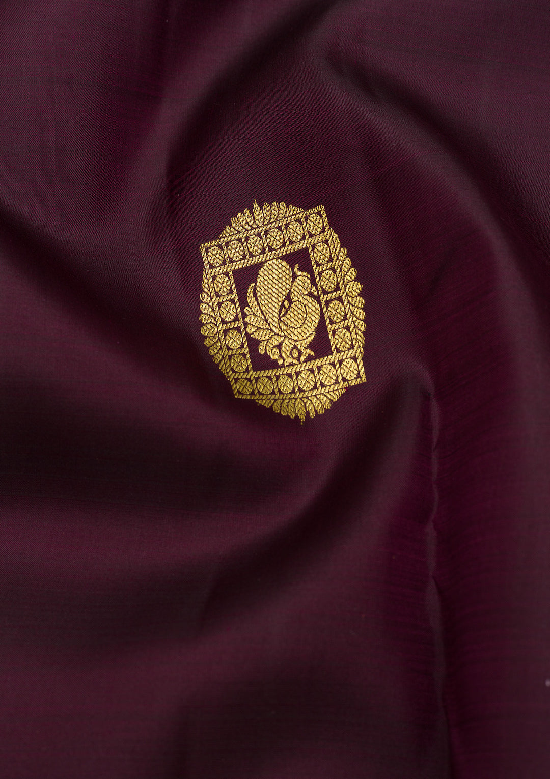 Wine Zariwork Pure Silk Saree