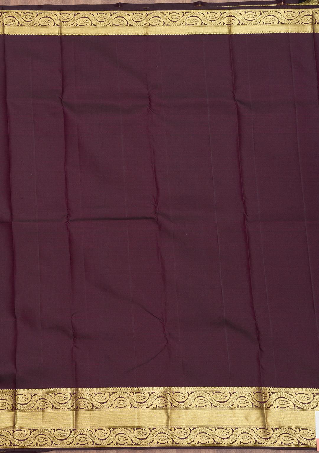 Wine Zariwork Pure Silk Saree