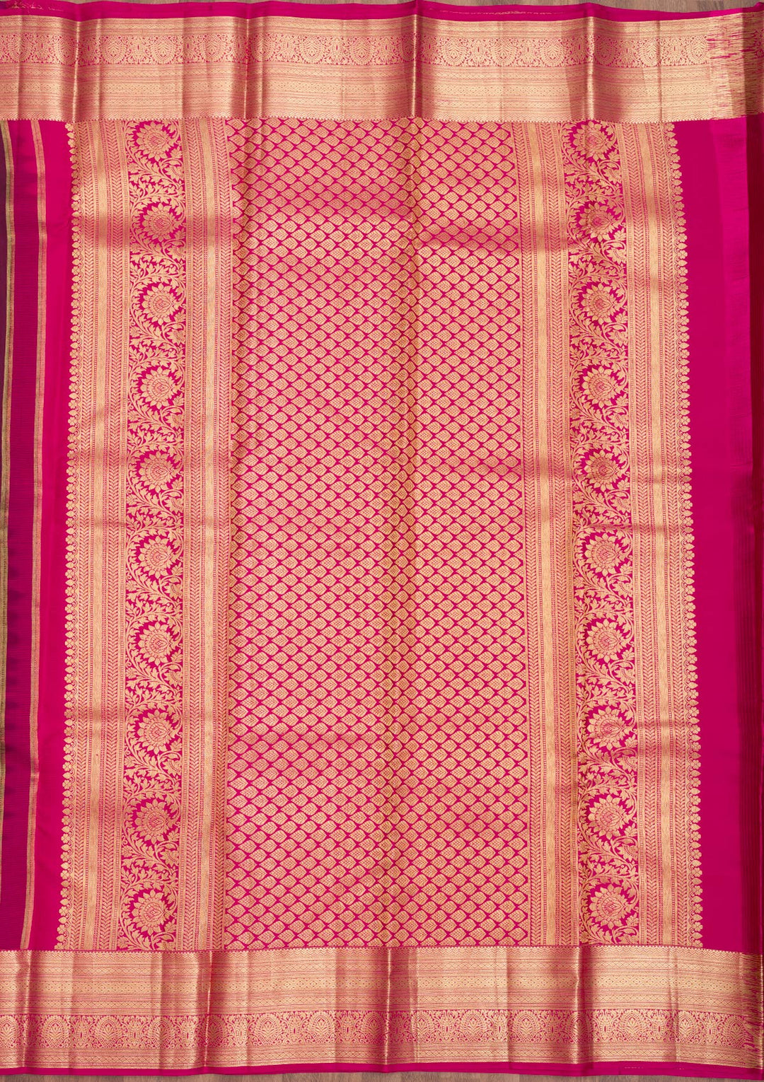 Wine Zariwork Pure Silk Saree